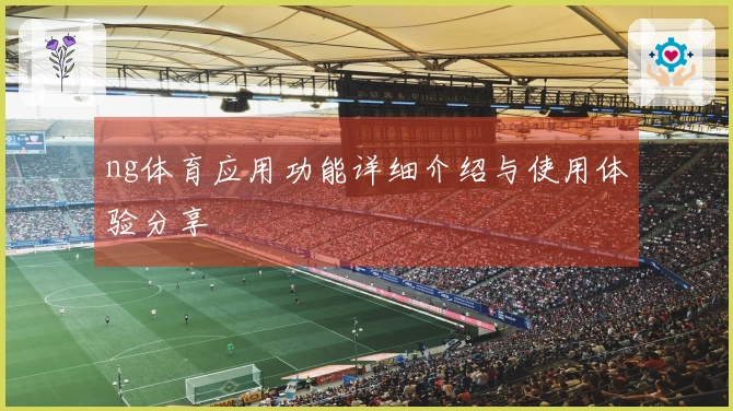 ng体育应用功能详细介绍与使用体验分享